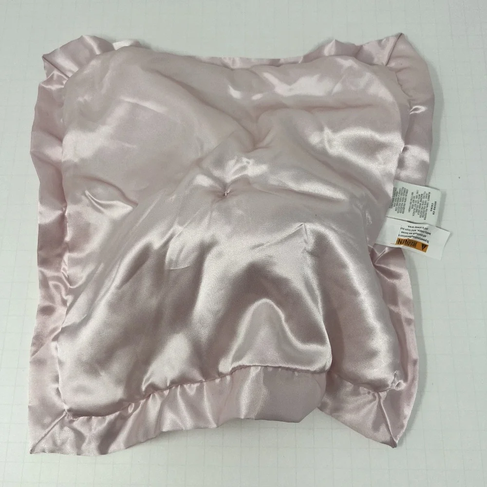 Cloud Island Unicorn Lovey 13 Inch White Pink Satin Trim Security Blanket